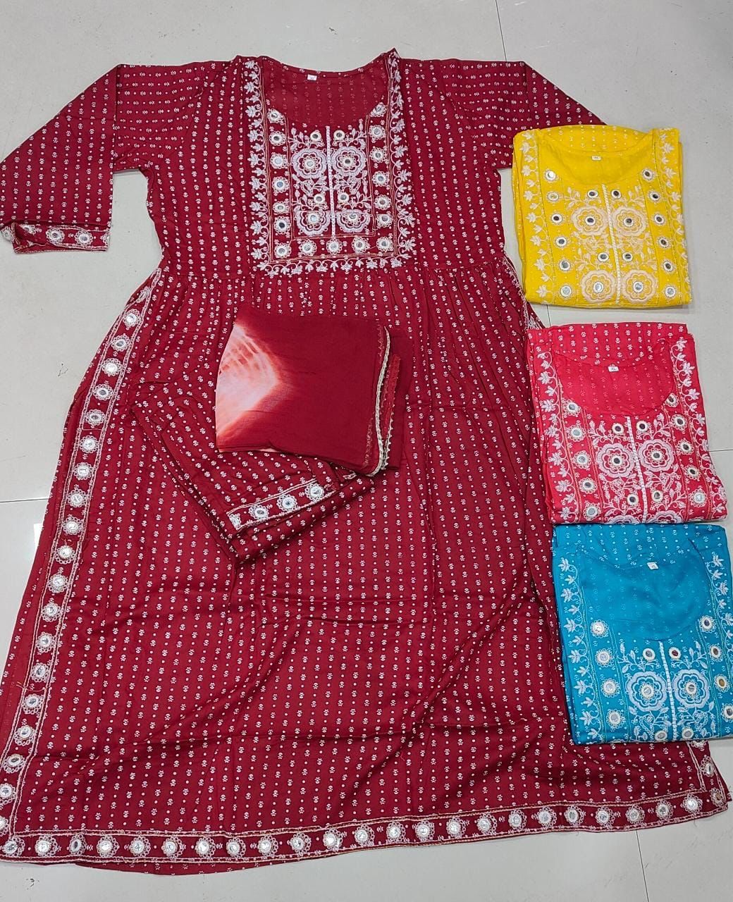 Embroidery Rayon kurta & Pant Set